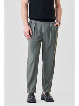 Snitch - Grey Nylon/Spandex Button Fly Trouser