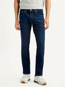 Levi's - Blue Cotton Blend Button Fly Jeans