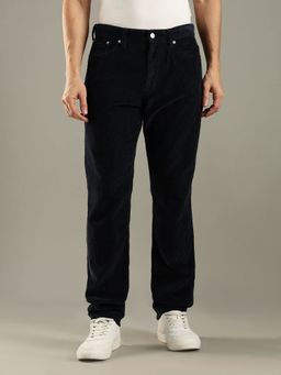 Tommy Hilfiger - Blue Cotton Button Fly Trouser