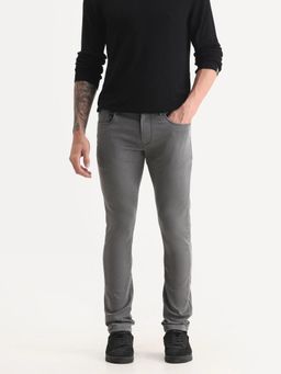 Rare Rabbit - Grey Cotton Blend Button Fly Jeans