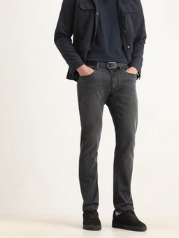 Rare Rabbit - Grey Cotton Blend Button Fly Jeans