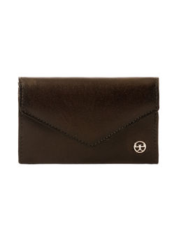 Eske - Men Leather Textured Brown Card Case