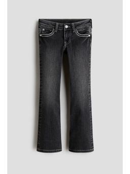 H&M - Girls Black Skinny Fit Bootcut Low Jeans