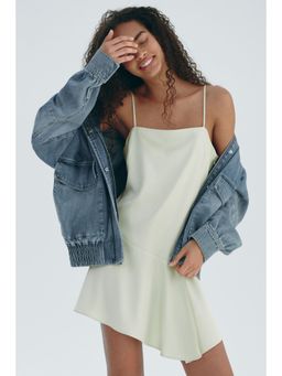 H&M - Women Green Satin Strappy Dress