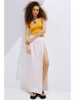 H&M - Women White Maxi Wrap Skirt