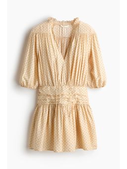 H&M - Women Beige Draped Tunic Dress
