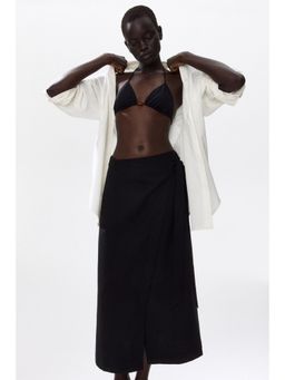 H&M - Women Black Wrap Skirt