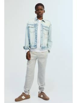 H&M - Boys Grey Brushed-Inside Joggers