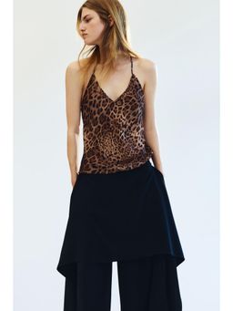 H&M - Women Brown Low-Back Strappy Top
