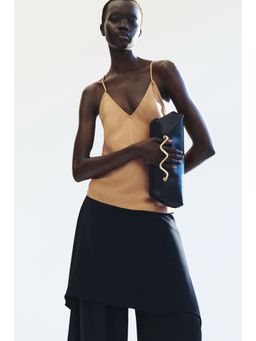 H&M - Women Beige Low-Back Strappy Top