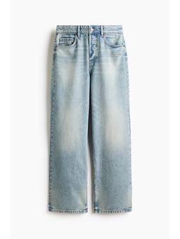 H&M - Women Blue Wide Regular Waist Jeans