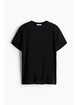 H&M - Women Black Crinkled Top