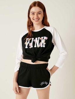 Victoria's Secret - Black 2.5 Curved Hem Sweat Shorts (2XL)