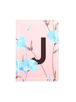 Doodle Collection - Doodle Initial J - Floral Monogram Notebook
