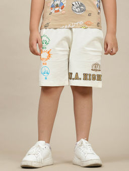 Kidsville - Official My Hero Academia Regular Fit Graphic Cotton Blend Shorts For Boys