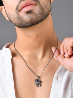 Voylla - Eclipse Traditional Ganesha Black Mens Pendant