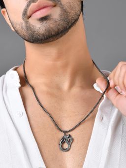 Voylla - Eclipse Divine Stylized Om Pendant Mens Pendant