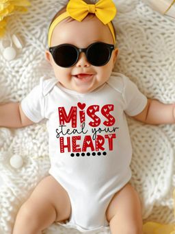 KNITROOT - Valentine Theme Half Sleeves Printed Onesie
