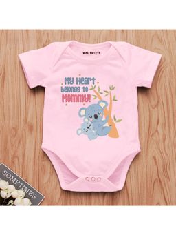 KNITROOT - Valentine Theme Half Sleeves Printed Onesie