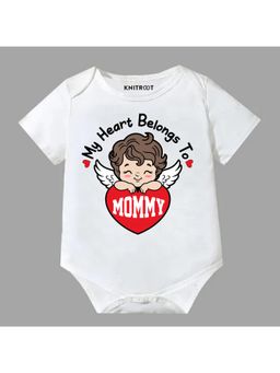KNITROOT - Valentine Theme Half Sleeves Printed Onesie