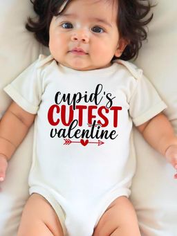 KNITROOT - Valentine Theme Half Sleeves Printed Onesie