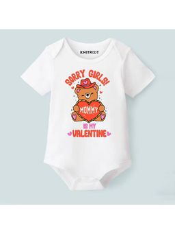 KNITROOT - Valentine Theme Half Sleeves Printed Onesie