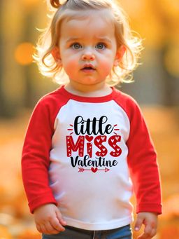 KNITROOT - Valentine Theme Raglan Sleeves Printed T-Shirt