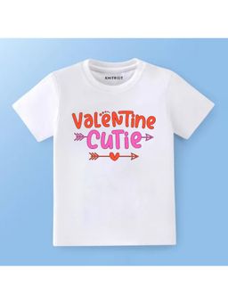 KNITROOT - Valentine Theme Half Sleeves Printed T-Shirt