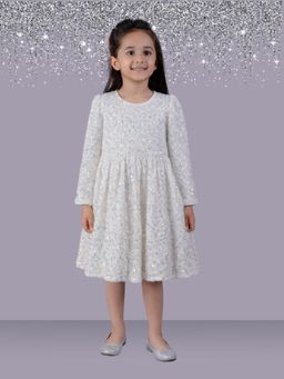 Lil Drama - Razzle Dazzle White Party Dress