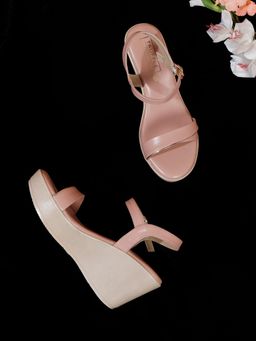 Truffle Collection - Nude Solid Heels