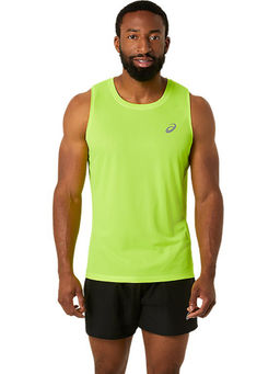 ASICS - Activewear Yellow Silver Singlet Tank