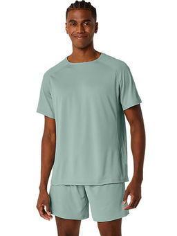 ASICS - Activewear Blue Vented Knit Ss Top T-Shirt