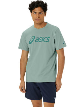 ASICS - Activewear Green Solid T-Shirt