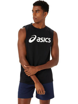 ASICS - Activewear Black Solid Sleeveless Top Tank