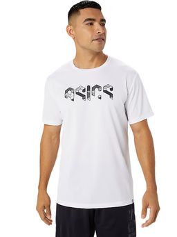ASICS - Activewear White Asics Hex Solid Dry Ss T-Shirt