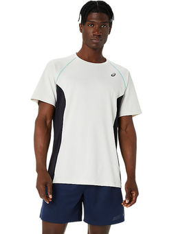 ASICS - Activewear Grey Actibreeze Panel Knit Ss Top T-Shirt