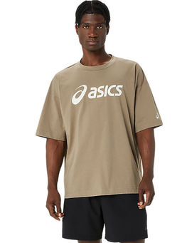 ASICS - Activewear Beige Solid Relax Fit T-Shirt