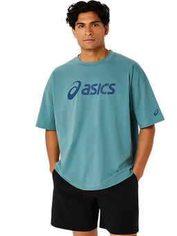 ASICS - Activewear Blue Solid Relax Fit T-Shirt