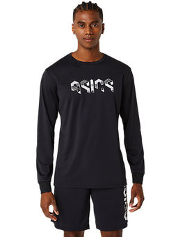 ASICS - Activewear Black Asics Hex Solid Dry Ls T-Shirt