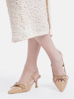 AXIUM - Women's Beige Bow Heels