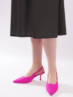 AXIUM - Women's Pink Lycra Slim Heels