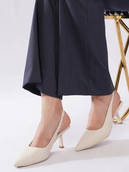 AXIUM - Women's Cream Slim Heels