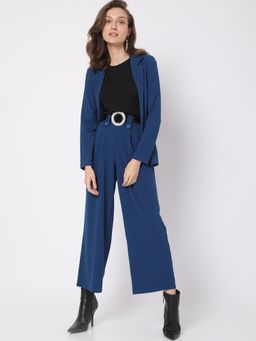 VERO MODA - Women Solid Blue Trouser