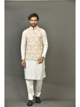Simaaya - Premium Quality Cotton Silk Made Nehru Jackets for Men- Yellow