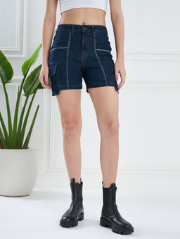KASSUALLY - Denim Shorts with Side Pockets