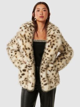 Forever New - Suzie Animal Faux Fur Winter Coat