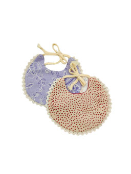 Cuddle Care - New Born Revisible Cloth Bibs (Pack of 2) (0-36 Months)