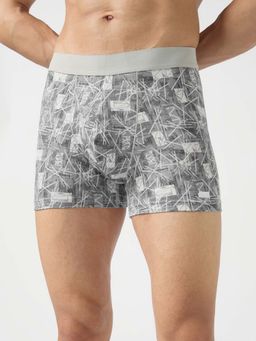 Technosport - Men Grey Printed Trunk