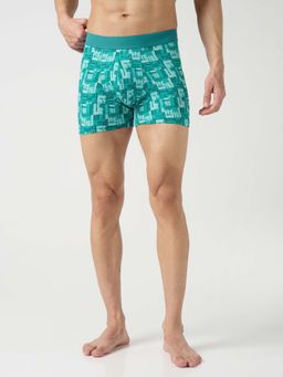 Technosport - Men Turquoise Printed Trunk