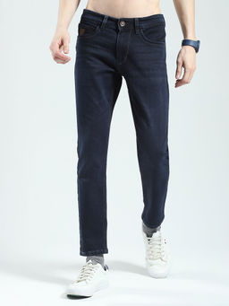Monte Carlo - Men Solid Regular Fit Blue Jeans
